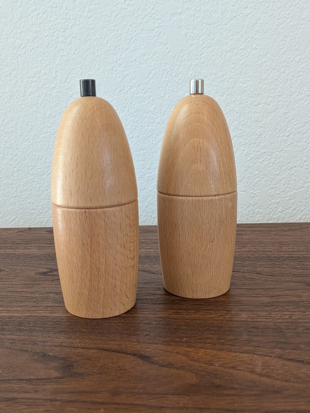 Peugeot Freres Lion France Pepper Mill Grinder, Danish Salt Grinder Natural Wood